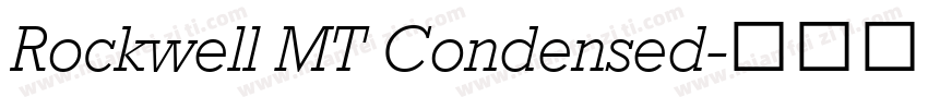 Rockwell MT Condensed字体转换